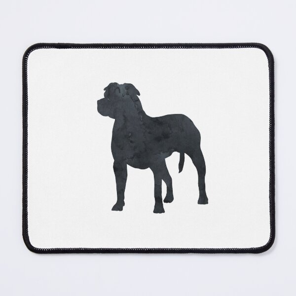 Item preview, Staffordshire Terrier, AmStaff, Staffy, Black, Dog Silhouette, Simple, Minimalist designed and sold by BittenByErmines.