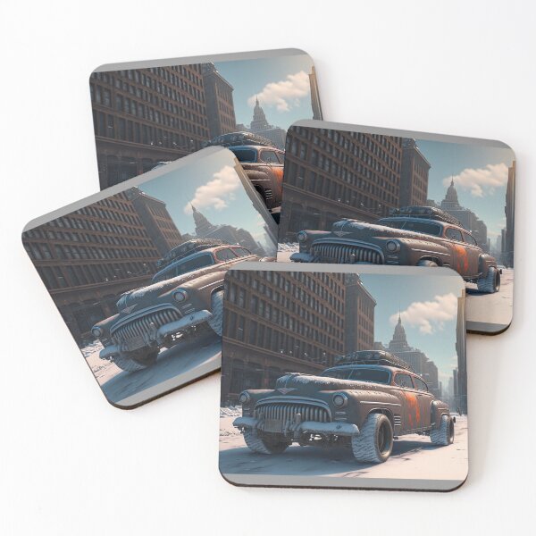 Item preview, Winter Hot Rod: Snow and Steel #17, a perfect gift for all American Hot Rod fans designed and sold by RodZnRoll.