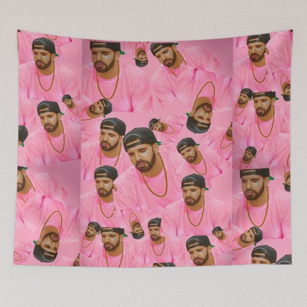 Item preview, Drake Face Mask, Hotline Bling, Washable & Reusable, Designer Face Mask, Pink Aesthetic designed and sold by wildxinfinite.