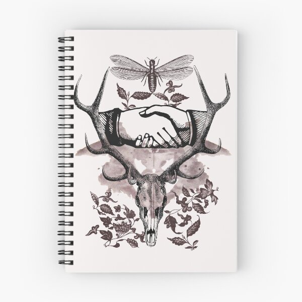 Item preview, Collage, skull with horns, Rorschach test, hands and ornaments designed and sold by Ztudio.