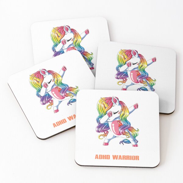 Item preview, ADHD Awareness - Unicorn ADHD Warrior Ribbon UNBREAKABLE designed and sold by Fernandezf.