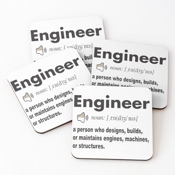 Item preview, Engineer Definition in Dictionary : a person who designs, builds, or maintains engines, machines, or structures. designed and sold by Mannoucha ⭐⭐⭐⭐⭐ ( 1,978 reviews ).
