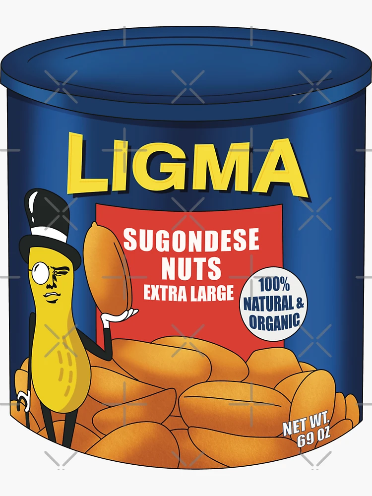 Ligma Nuts Sticker Blue Funny Stickers Adult Stickers -  Portugal