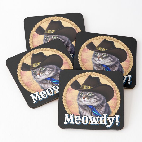 Item preview, Meowdy! Cowboy Cat Says Howdy Hello designed and sold by Reconocer.