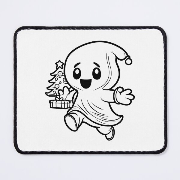 Item preview, Cute Christmas Ghost designed and sold by flowinglobe.