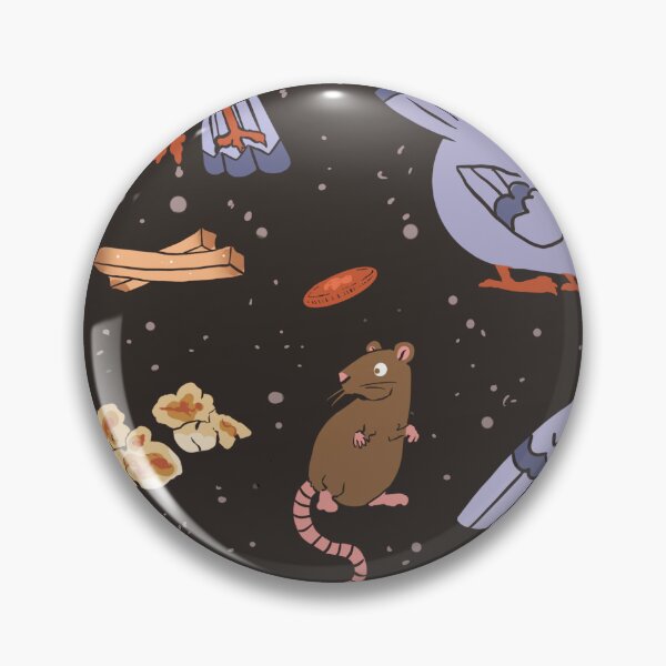 Item preview, pigeons and rats and trash surface pattern design designed and sold by Cauliflander.