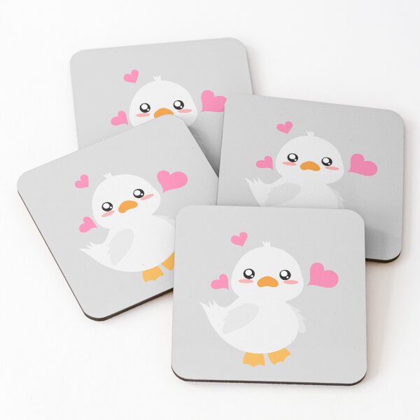 Item preview, white duckling in love designed and sold by yessebel.