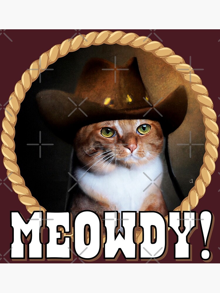 Cowboy shop cat meowdy