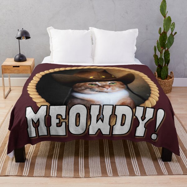 Item preview, Meowdy! Cowboy Cat with a Hat Says Howdy Hello designed and sold by Reconocer.