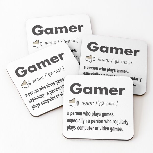 Item preview, Gamer Definition in dictionary: a person who plays games. especially : a person who regularly plays computer or video games. designed and sold by Mannoucha ⭐⭐⭐⭐⭐ ( 1,978 reviews ).