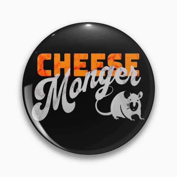 Item preview, Cheese Monger Mod Cheese Lover Cheese Expert Retro Mouse Gray designed and sold by Rabbitti.