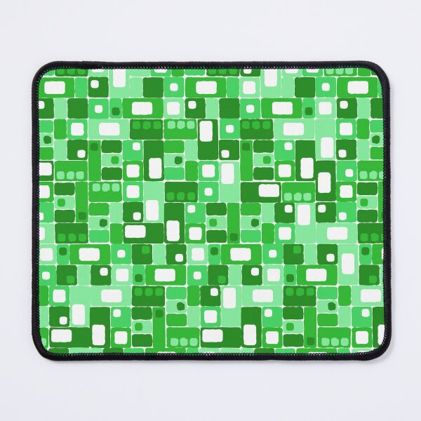 Item preview, Geometric, Pattern, Shapes, Lines, Modern, Abstract, Art, Squares N' Rectangles - Greens 1 on No Color designed and sold by LucidLounger.