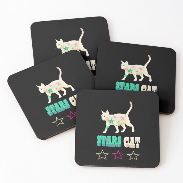 Item preview, white stars cat. designed and sold by DEKA777.