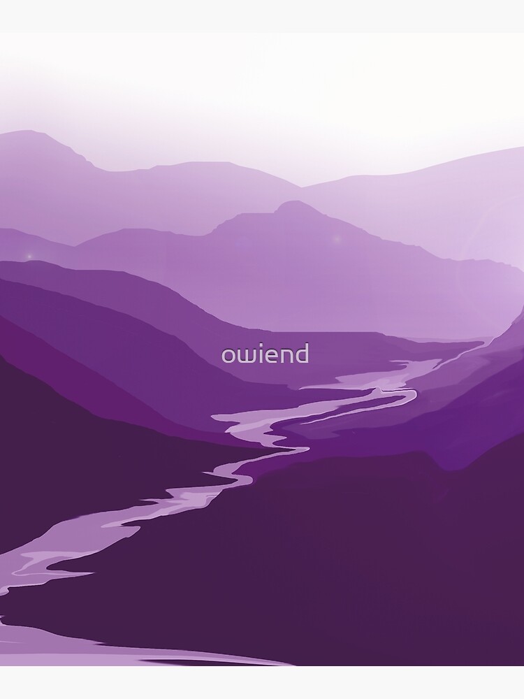 River Valley. Purple Landscape. by owiend