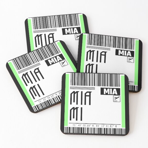 Item preview, Miami Boarding pass Luggage tag iphone cases designed and sold by LeddsoDello.