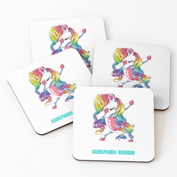 Item preview, Agoraphobia Awareness - Unicorn Agoraphobia Warrior Ribbon UNBREAKABLE designed and sold by Fernandezf.