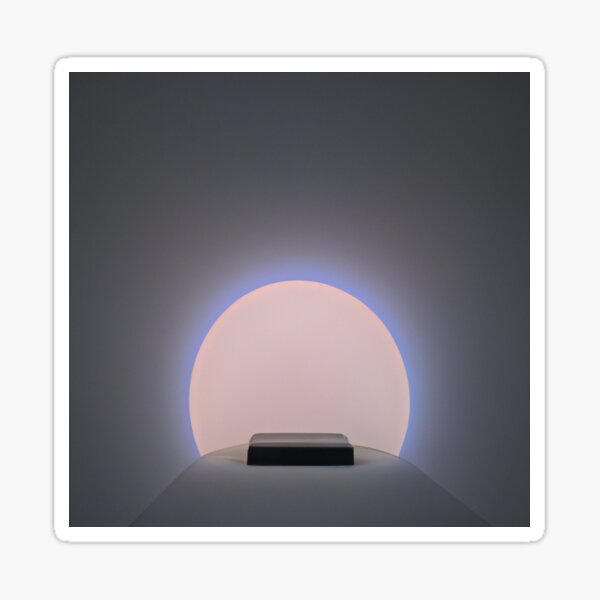 Item preview, James Turrell Style Neon Ellipsis Record Player Science Fiction Artwork designed and sold by daisiesandlove.