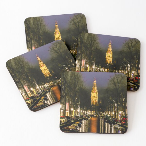 Item preview, Oude Kerk Canal in Evening Reflections designed and sold by nbrandsberg.