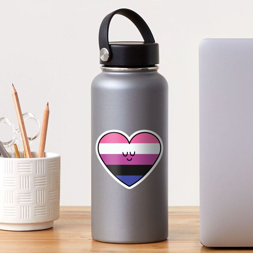 Gender Fluid Pride Flag Heart Sticker For Sale By Maura41 Redbubble