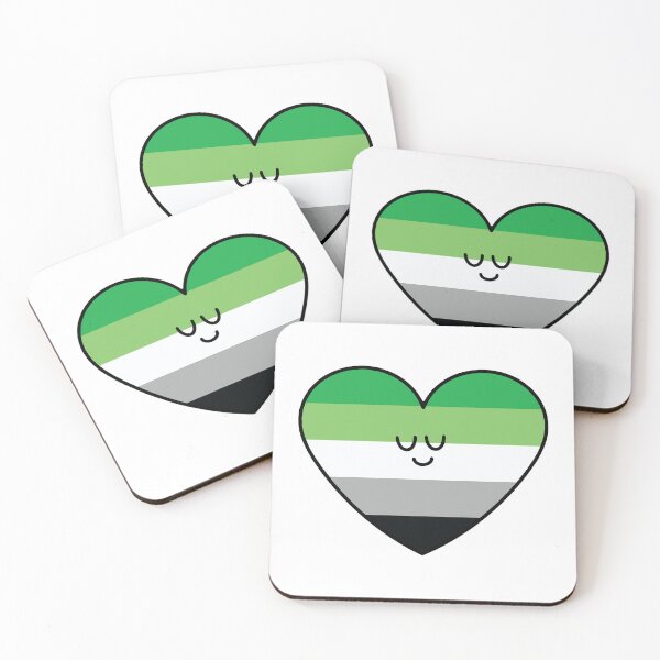 Item preview, Aromantic Pride flag heart designed and sold by maura41.