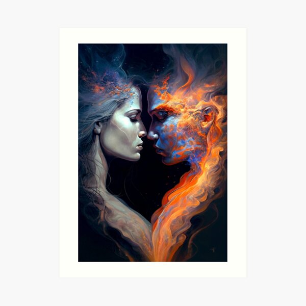 Twin Flames, by the artist Lisa Stock