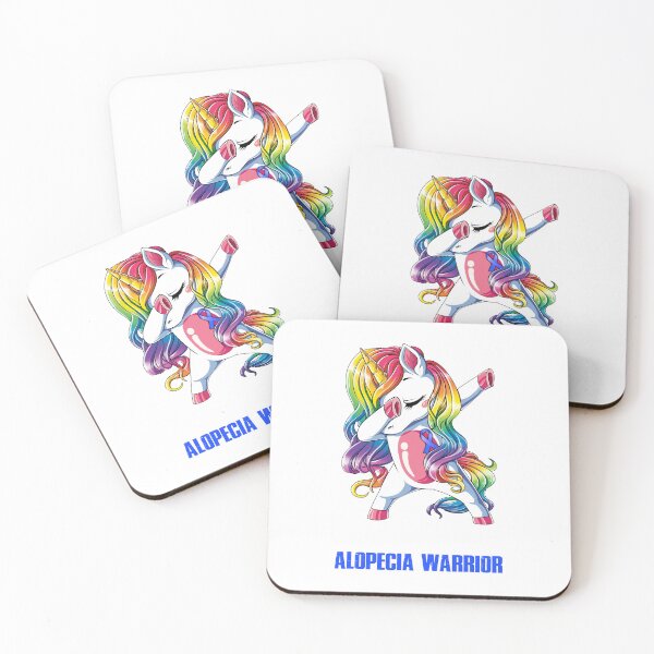 Item preview, Alopecia Awareness - Unicorn Alopecia Warrior Ribbon UNBREAKABLE designed and sold by Fernandezf.