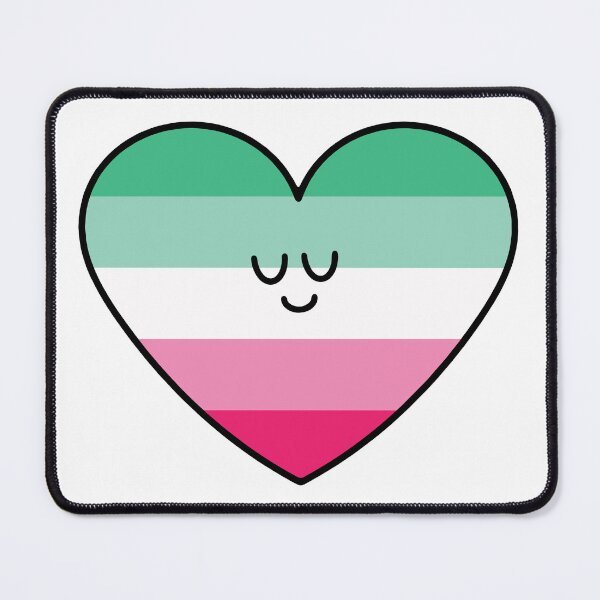 Item preview, Abrosexual Pride flag heart designed and sold by maura41.