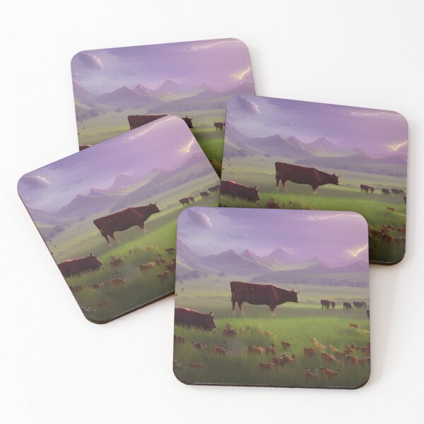 Item preview, Cattle in Countryside designed and sold by Poetic Patterns Studio.