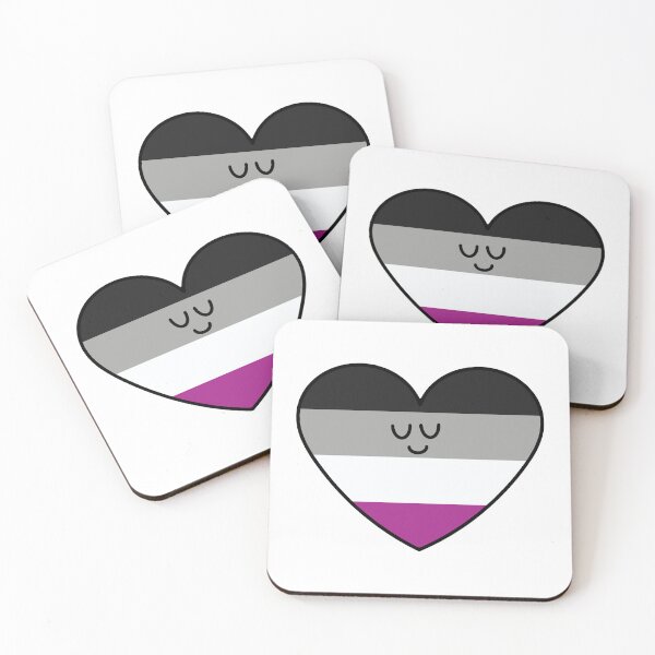 Item preview, Asexual Pride flag heart designed and sold by maura41.
