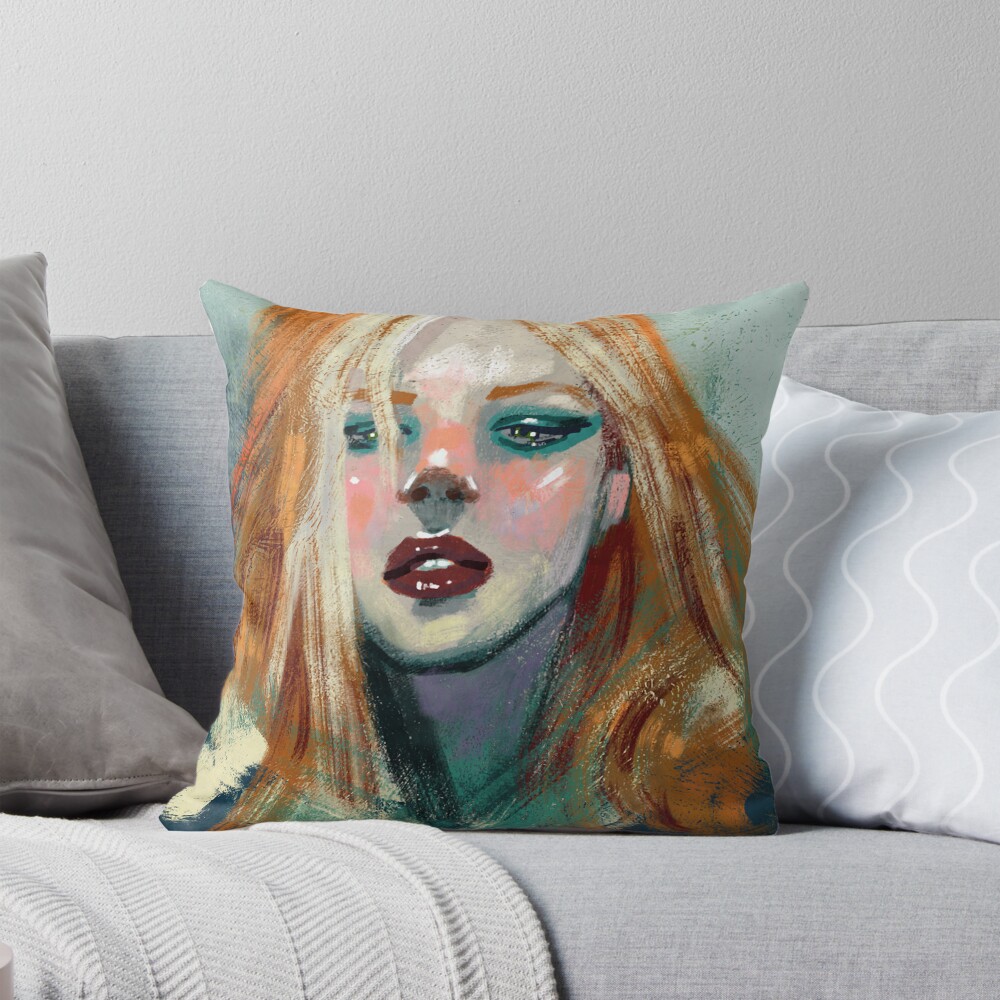 Item preview, Throw Pillow designed and sold by reddevilll.