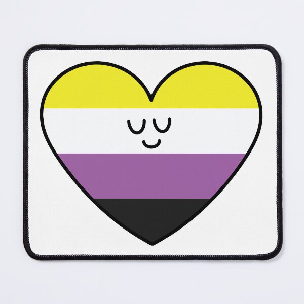 Item preview, Nonbinary flag heart designed and sold by maura41.