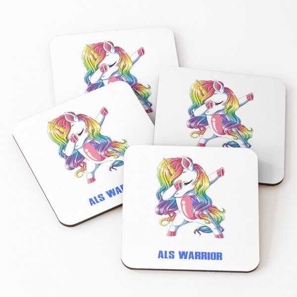 Item preview, ALS Awareness - Unicorn ALS Warrior Ribbon UNBREAKABLE designed and sold by Fernandezf.
