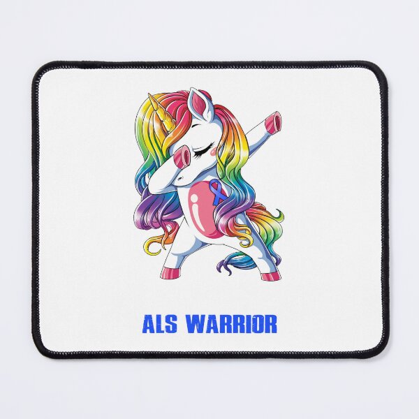 Item preview, ALS Awareness - Unicorn ALS Warrior Ribbon UNBREAKABLE designed and sold by Fernandezf.