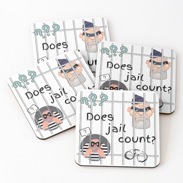 Item preview, Does Jail Count? designed and sold by Edenglow Prints & Peculiars.