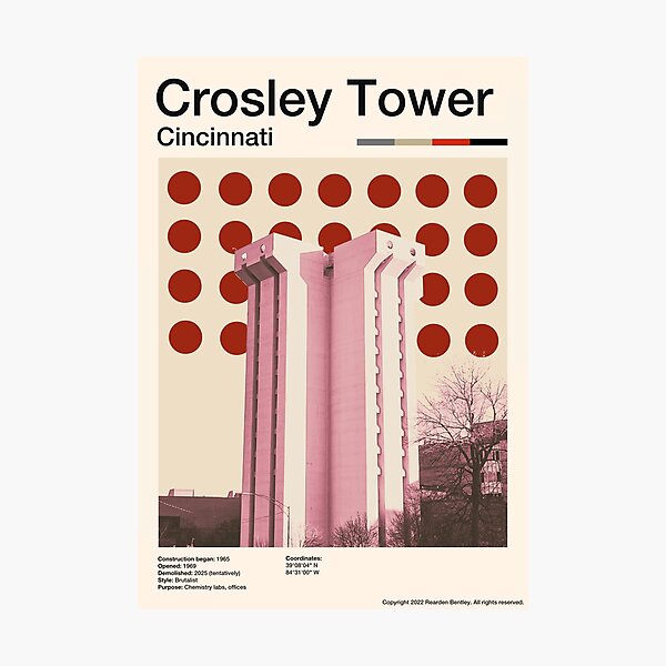 Item preview, crosley tower poster designed and sold by reardenbentley.