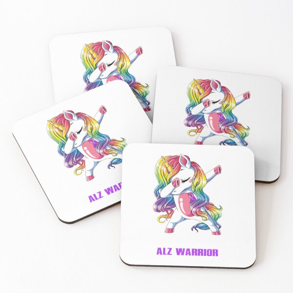 Item preview, ALZ Awareness - Unicorn ALZ Warrior Ribbon UNBREAKABLE designed and sold by Fernandezf.