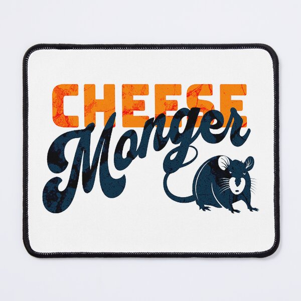 Item preview, Cheese Monger Mod Cheese Lover Cheese Expert Retro Mouse  designed and sold by Rabbitti.