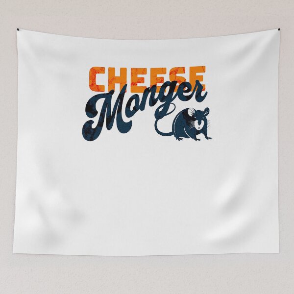 Item preview, Cheese Monger Mod Cheese Lover Cheese Expert Retro Mouse  designed and sold by Rabbitti.