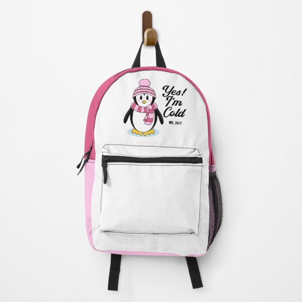 Item preview, Yes! I’m Cold, Me 24/7 Winter Penguin in Pink designed and sold by Gsallicat.