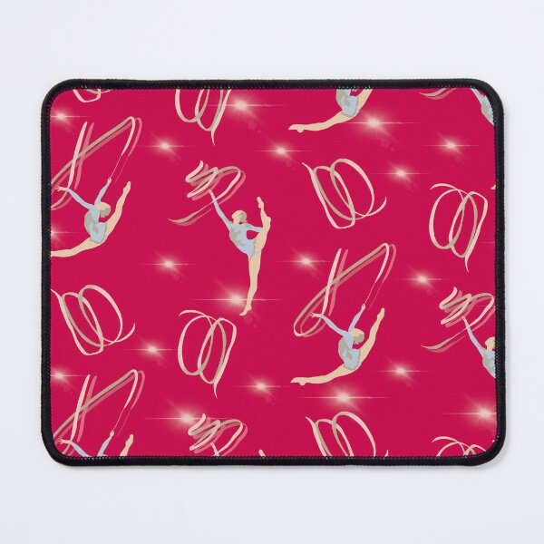 Item preview, Rhythm Gymnastics Ribbon Magenta Seamless Pattern designed and sold by Cedarrue.