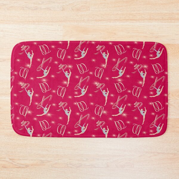 Item preview, Rhythm Gymnastics Ribbon Magenta Seamless Pattern designed and sold by Cedarrue.