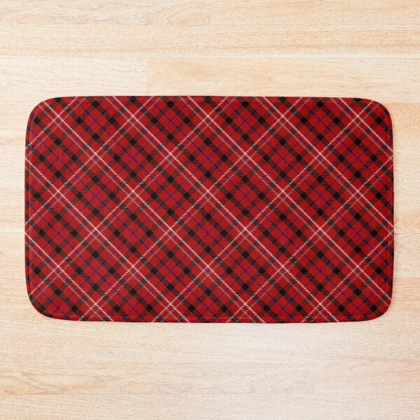 Item preview, Christmas Red, Black, and Off White Tartan / Diagonal Christmas Plaid designed and sold by wild.geranium.design.