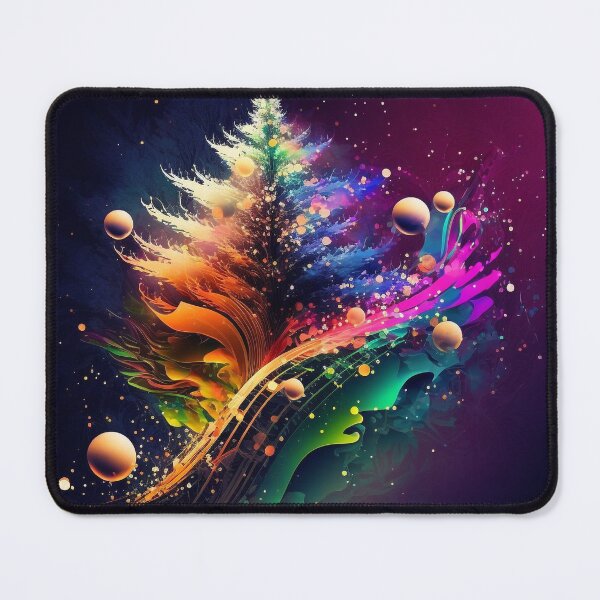 Item preview, Abstract Vibrant Christmas Tree designed and sold by AICreateWorlds.