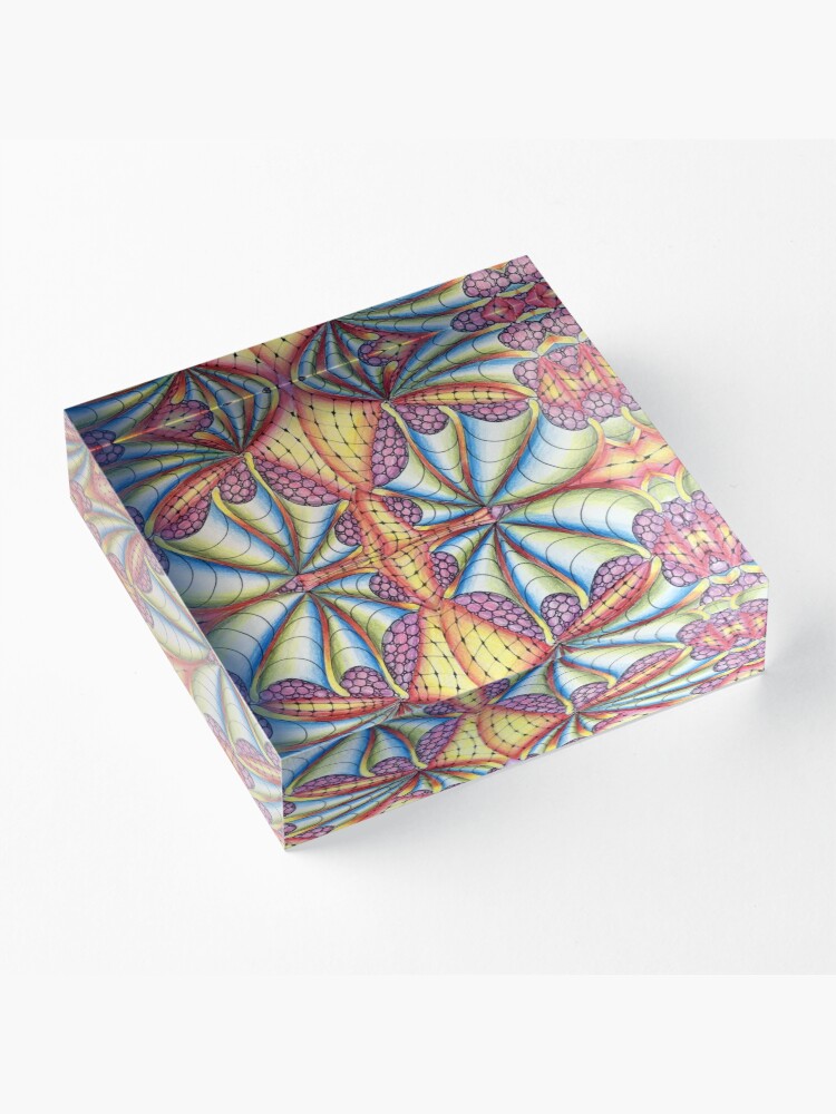 Alternate view of Tie Dye Acrylic Block