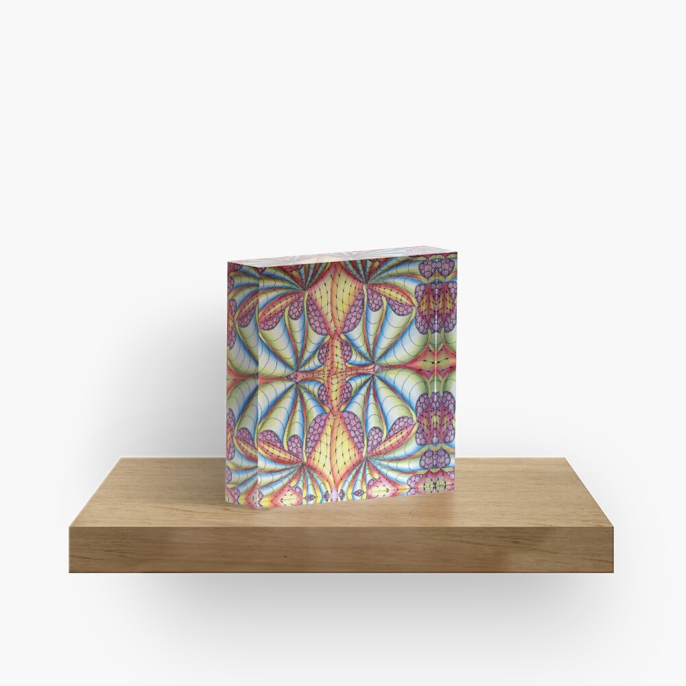 Tie Dye Acrylic Block