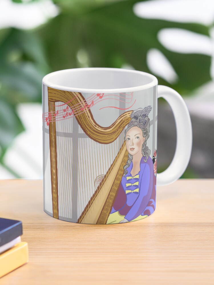 Thumbnail 1 of 6, Coffee Mug, Chevalier de Saint-Georges Joseph Bologne and Marie Antoinette Queen of France designed and sold by VioletAndOberon.