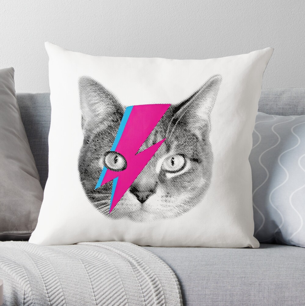 BOWIE FILLED BIG THROW PILLOW  Big throw pillow, Pillows, Throw