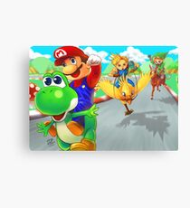 mario racing Canvas Print
