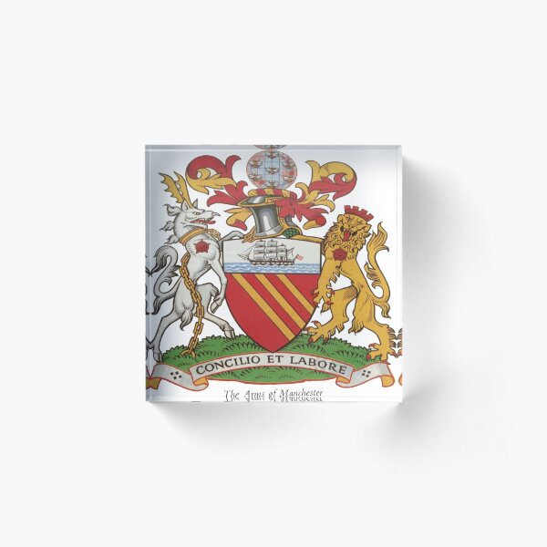 Coat of Arms Manchester Acrylic Block