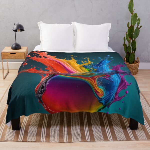 Item preview, Living Life in Colour Abstract Splash designed and sold by AICreateWorlds.